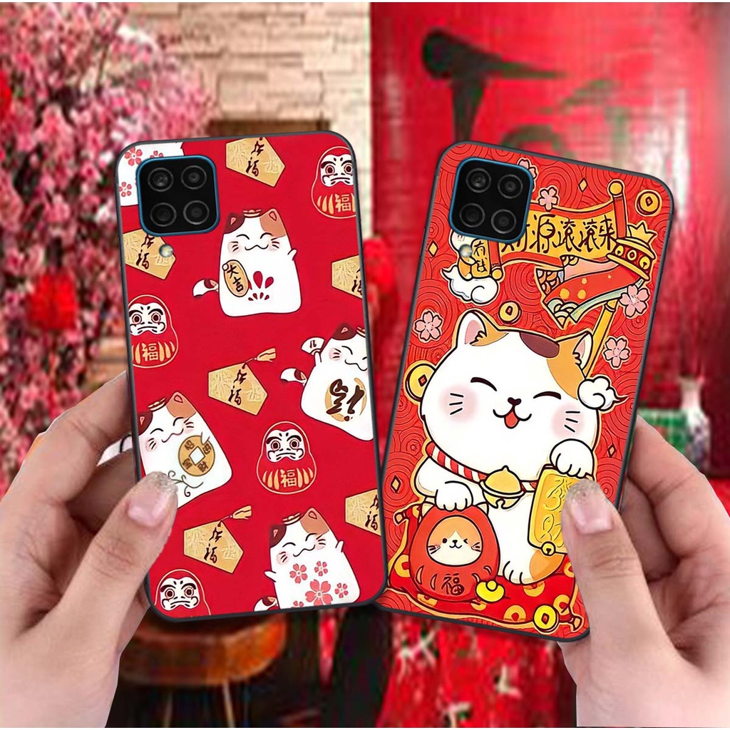 🔥 Ốp lưng Samsung A12 / A22 4G bộ hình Tết mèo thần tài may mắn . Vỏ lưng SS giá rẻ