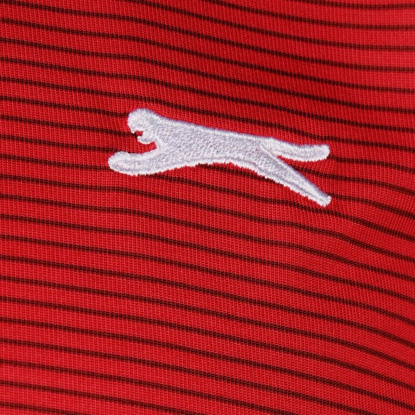 Áo thun nam Slazenger Micro Stripe Golf Polo (màu Red) - Hàng size châu Âu