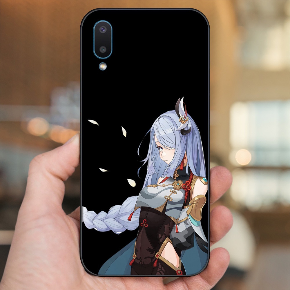 Ốp lưng Samsung A02 viền đen in hình Shenhe Genshin Impact