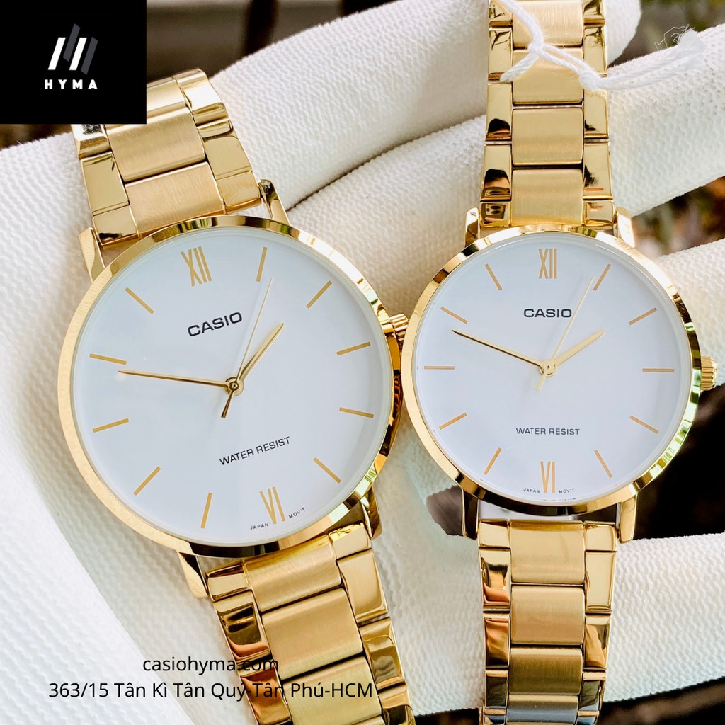 Đồng hồ cặp nam nữ cao cấp mới nhất Casio VT01G-7B Bảo hành 1 năm Hyma watch