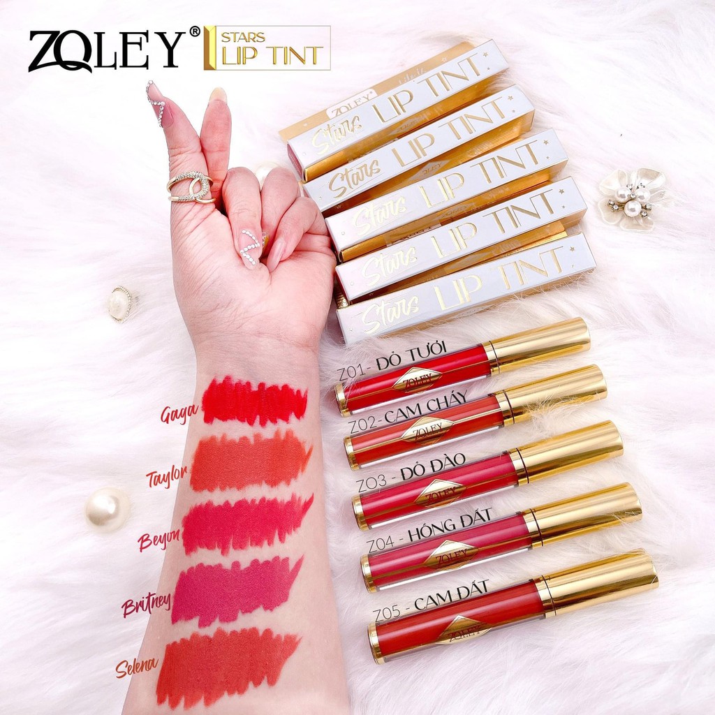 Son Star Lip Tint Zoley 5 Màu Cá Tính - Son Kem Zoley