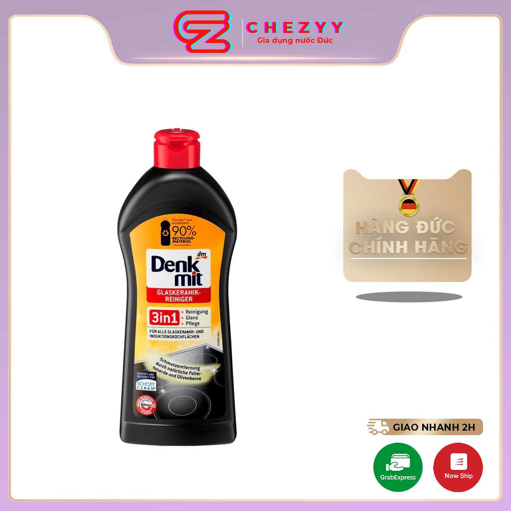 Dung dịch vệ sinh bếp từ DENKMIT 3in1 [Hàng Đức chính hãng]
