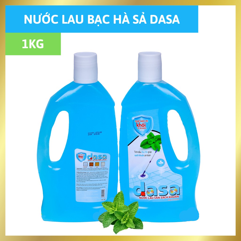 Nước lau sàn tinh dầu Bạc hà Dasa