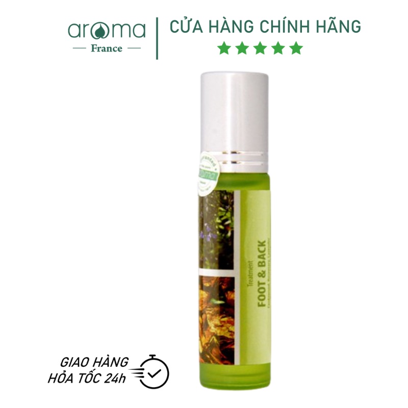 Dầu Lăn Thảo Mộc Thiên Nhiên Hoàng Đàn & Hương Thảo - Foot & Back 10ml