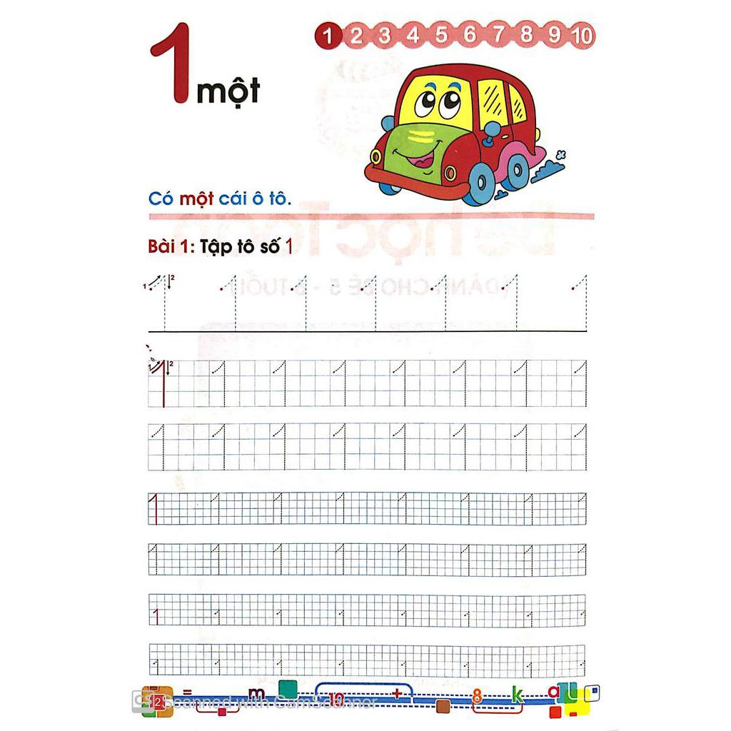 Sách Tủ Sách Bé Vào Lớp 1 - Bé Học Toán