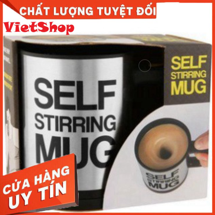 Cốc Pha Cà Phê Thông Minh Tự Khuấy Self Stirring Mug, Dùng Pin Tiện Dụng - VietShop