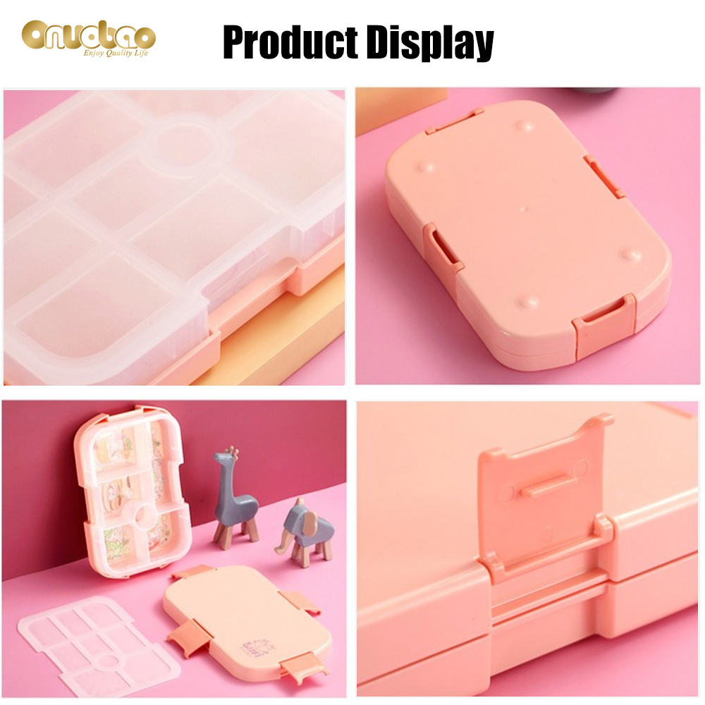 Hộp cơm Chống Tràn Họa Tiết Hoạt Hình Có Thể Hâm Nóng Trong Lò Vi Sóng Cho Bé