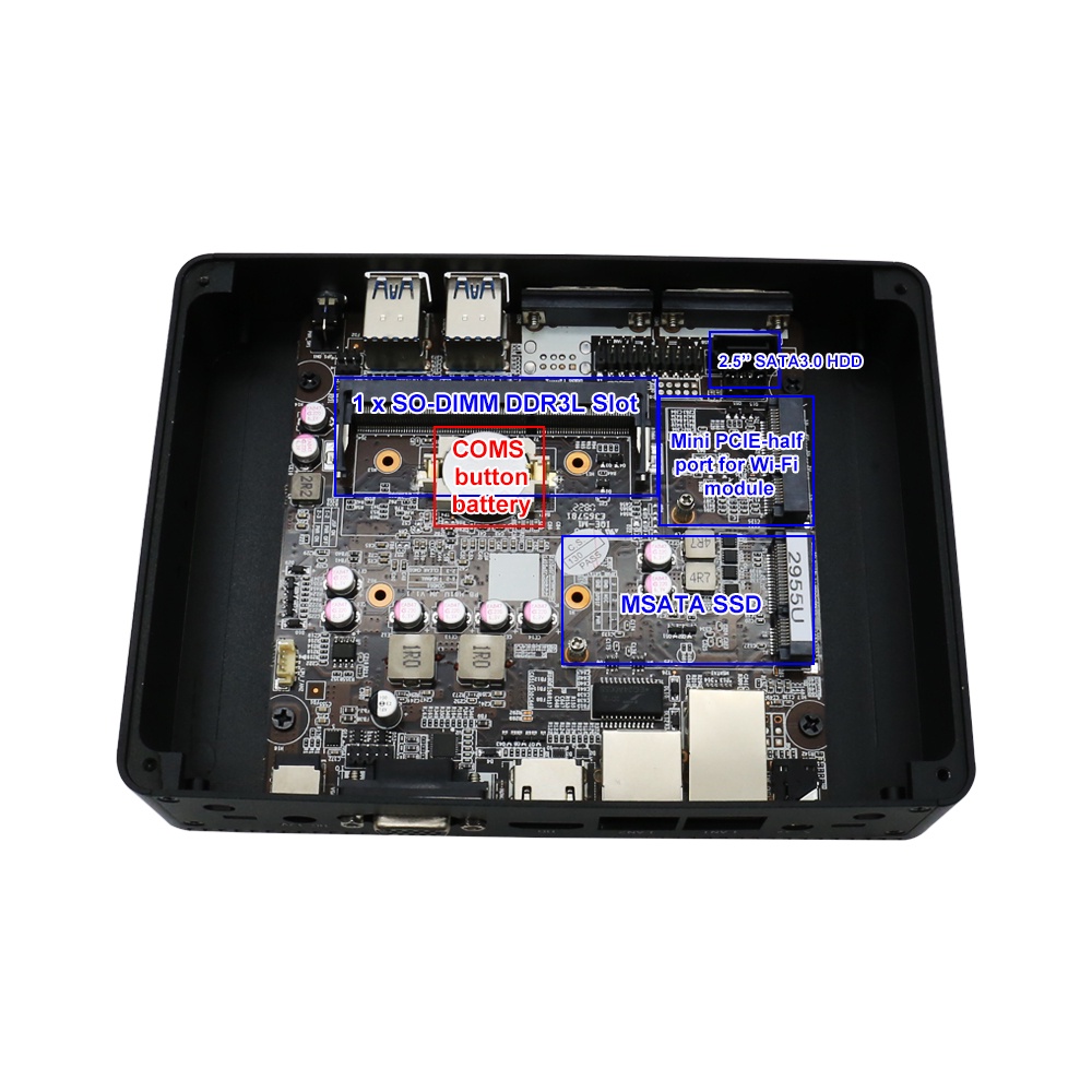 Máy tính mini, mini pc  EGLOBAL M3 Intel Celeron 2955U phù hợp shopping mall, văn phòng, etc. | BigBuy360 - bigbuy360.vn