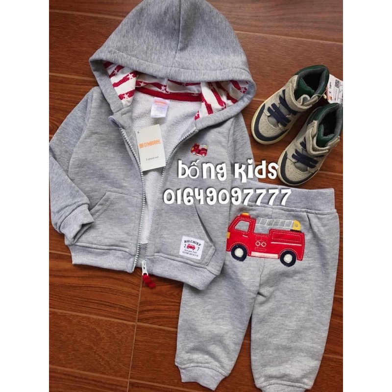 Bộ Nỉ Bé Trai Xe Cứu Hỏa Gymboree