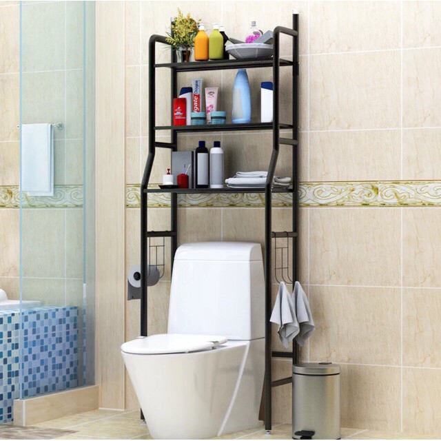 Kệ để đồ sau toilet , nhà tắm 3 tầng đa năng, tiết kiệm không gian .