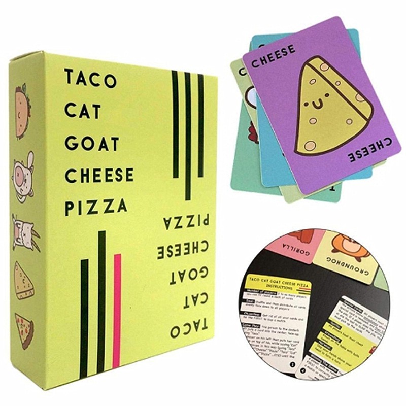 Trò Chơi Trên Bàn Cờ Taco Cat Goat Cheese Pizza Chơi Bài Card Game Bữa Tiệc Trò Chơi