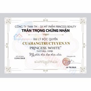 Tẩy trang princess white