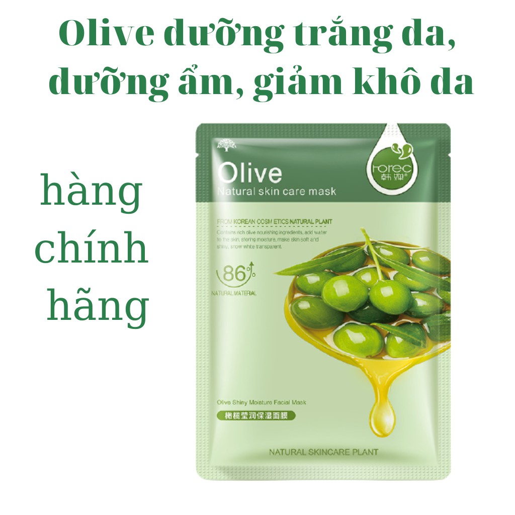 Mặt nạ trái cây dưỡng trắng sáng da dầu mụn mask hoa quả ROREC nội địa trung