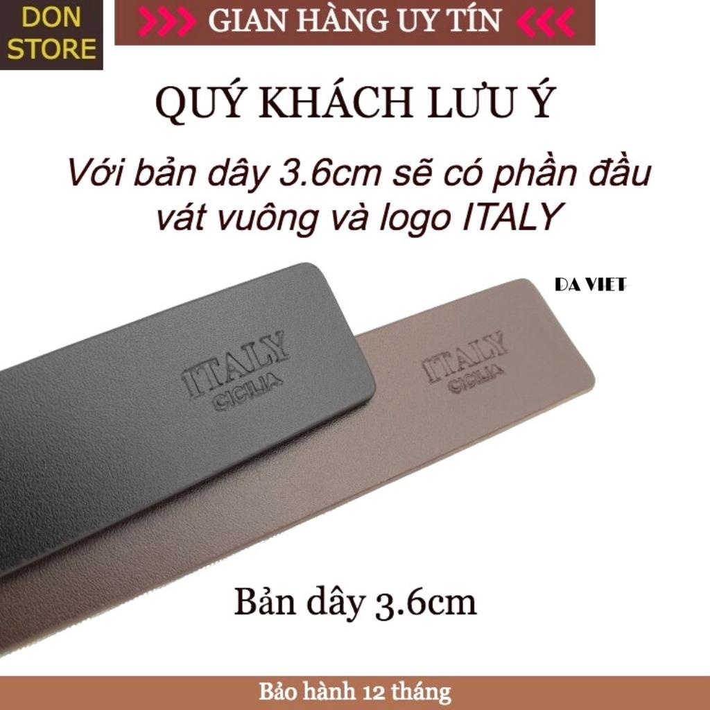 Dây lưng thắt lưng nam da bò nguyên tấm DAVIET cao cấp không kèm mặt(Bảo Hành Da 12 Tháng)