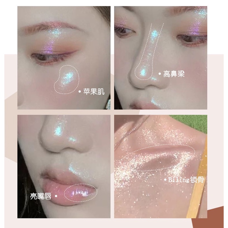 Phấn Bắt Sáng Tạo Khối NOVO Bow Clear And Transparent Highlight 5347