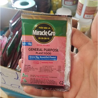 Mirac Gro 20-20-20+TE Dinh Dưỡng Cho Hoa Lan 10gr