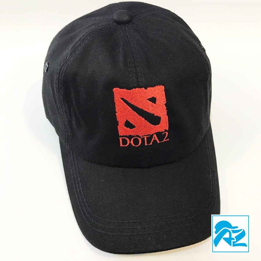 Nón kết màu đen thêu logo Game Dota 2 - Mũ lưỡi trai Kaki213