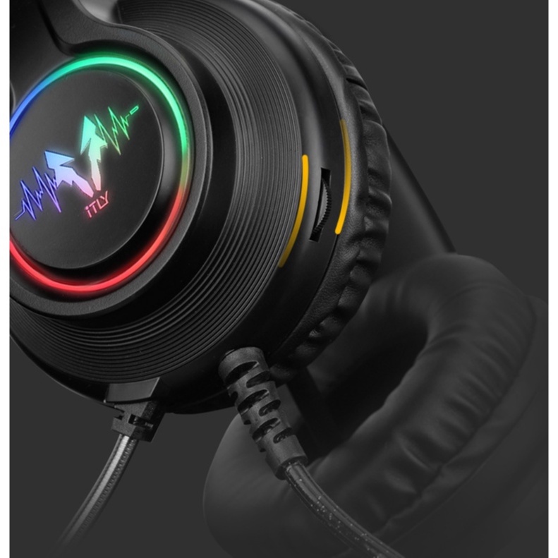 Tai nghe Gaming chụp tai CAPTAIN  có đèn Led và Mic, tai nghe chụp, headphone cho PC, lap, điện thoại