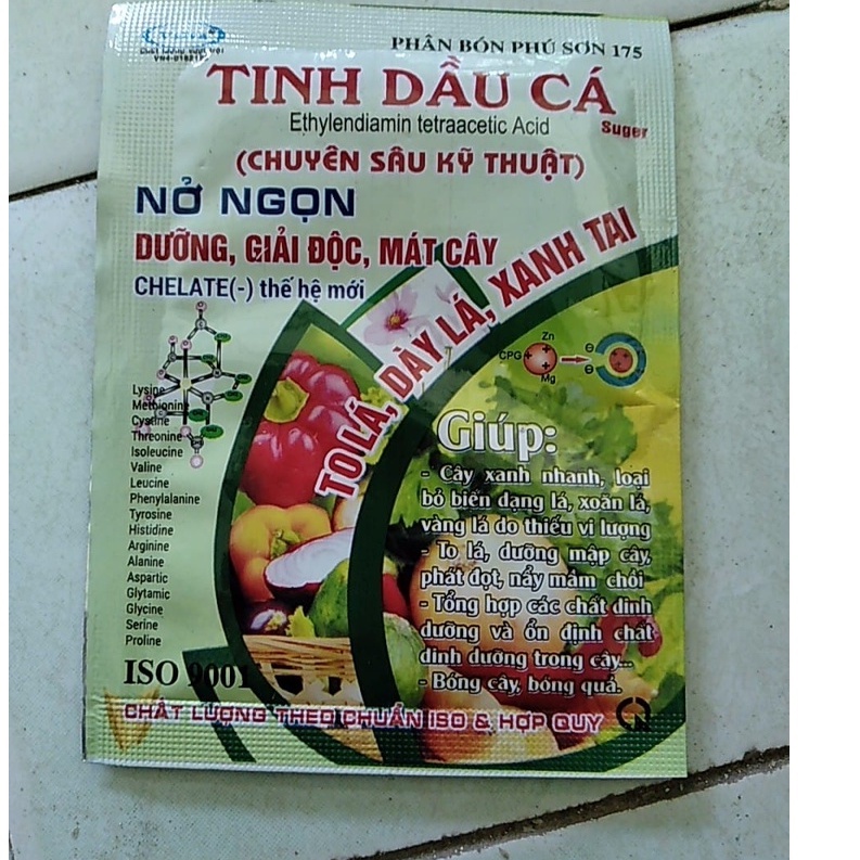 Phân bón Tinh dầu cá_nở ngọn, giải độc, mát cây, to dày lá, bật mầm chồi, mập thân cho mọi loại cây trồng