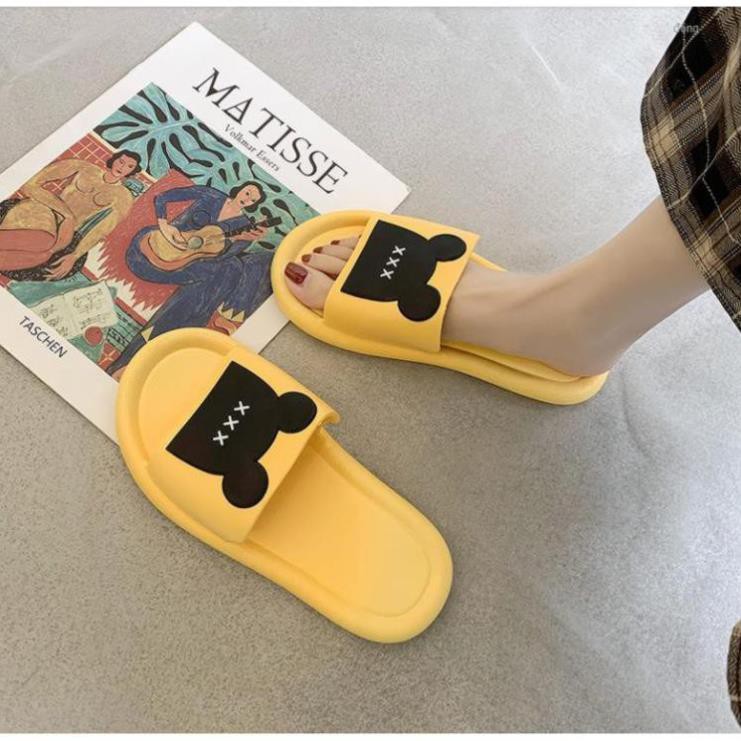 Dép ulzzang quai ngang tai gấu đi trong nhà siêu dẻo