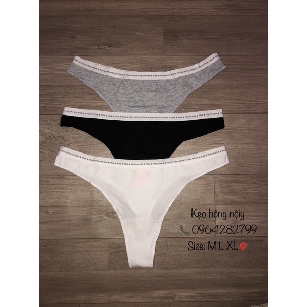 Quần lót thể thao chữ pink