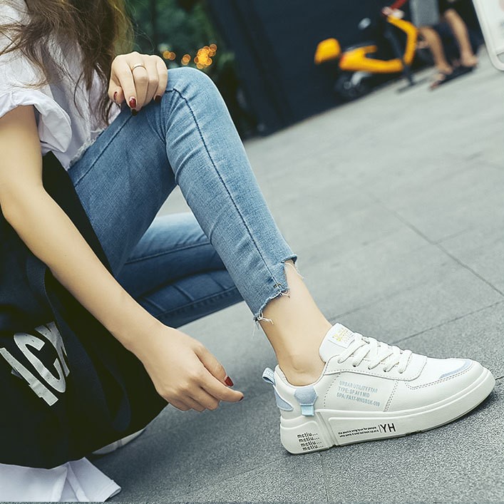 Giày Thể Thao Nữ [FREESHIP] hot trend đế bằng xinh xắn dễ thương năng động - Giảm ngay 20k - B6 | BigBuy360 - bigbuy360.vn