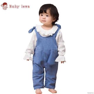 Quần Yếm Denim Cho Bé Gái