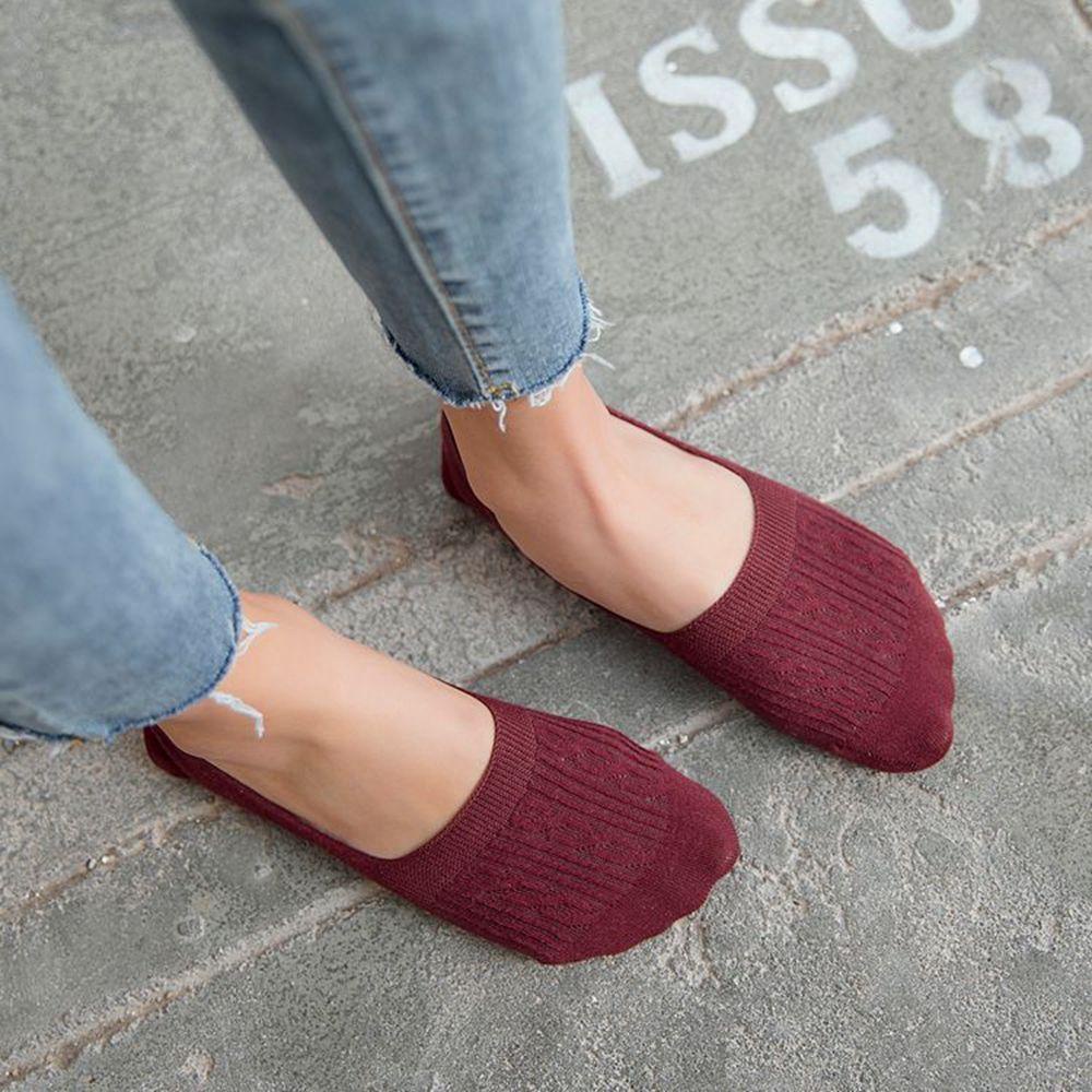 Vớ Thuyền Cotton Vô Hình Thoáng Khí Cho Nữ