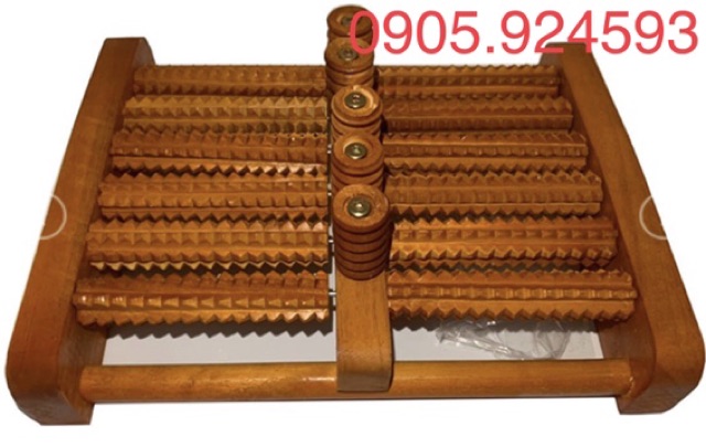 Lăn chân gỗ cao cấp 6 hàng