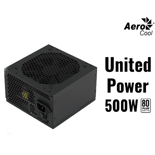 NGUỒN MỚI 500W AEROCOOL UNITED POWER 80Plus Chính Hãng BH 36 Tháng