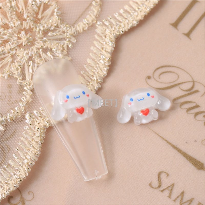 1 Túi Vật Liệu Resin Thủ Công Hình Chú Chó Hoạt Hình Tai To DIY