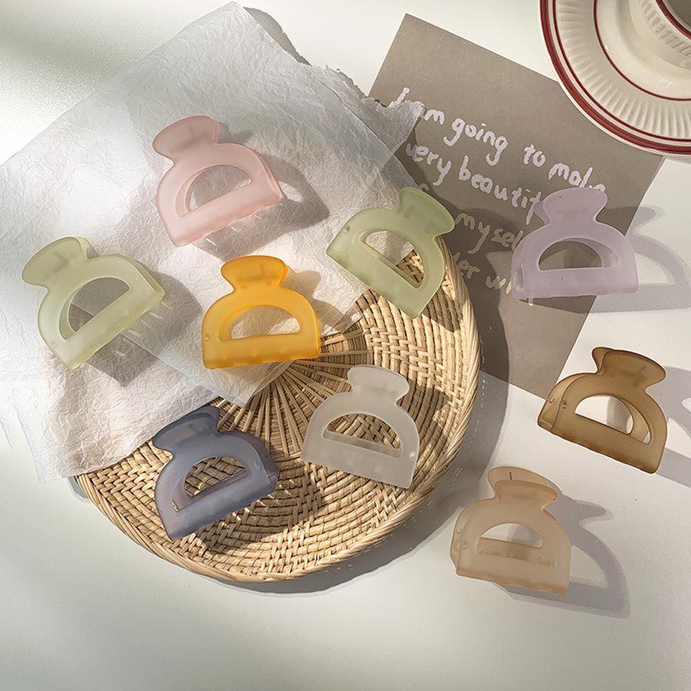 Kẹp tóc SKJK họa tiết hình học rỗng màu kẹo ngọt thời trang cổ điển cho nữ