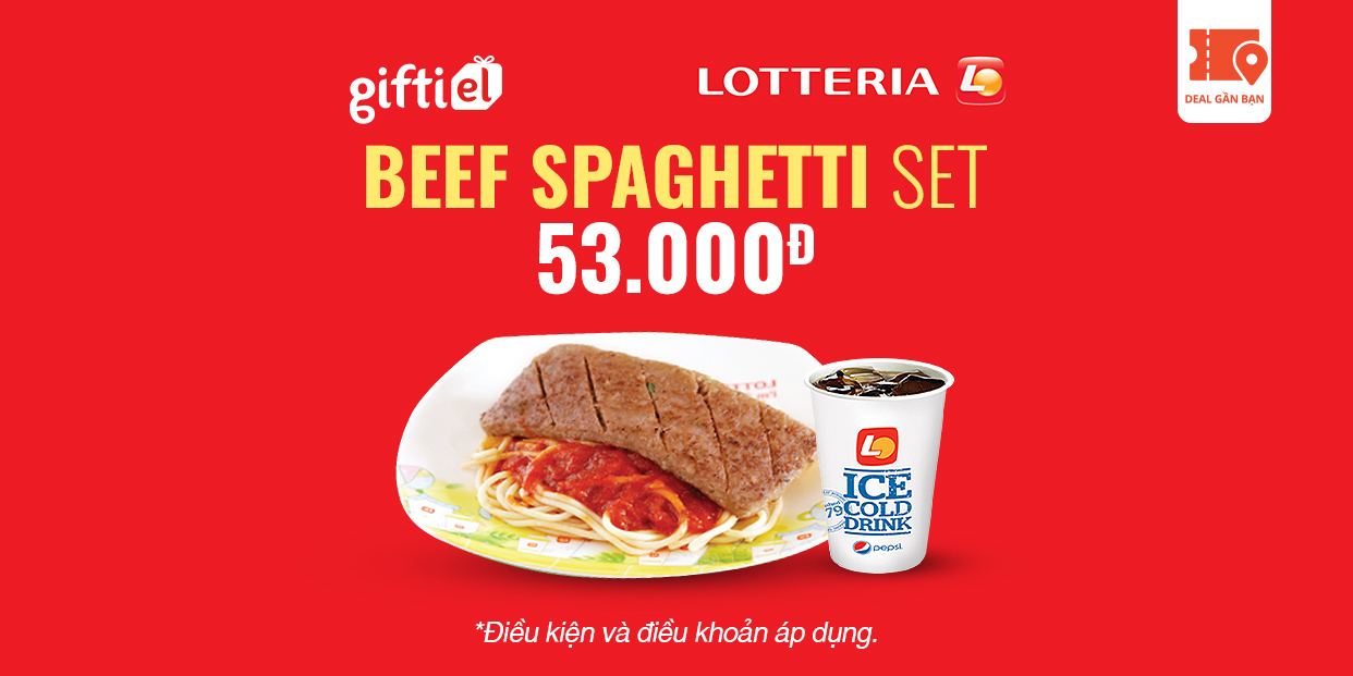 E-Voucher Lotteria Beef Spaghetti Set