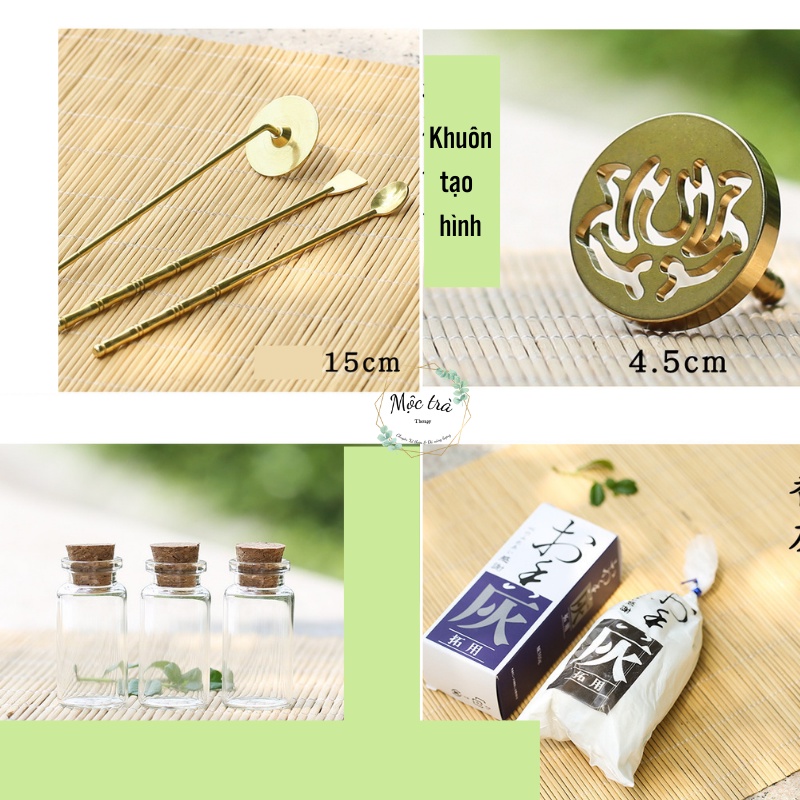 Bộ dụng cụ đốt trầm hương bột, Dụng cụ xông trầm bằng đồng nguyên chất
