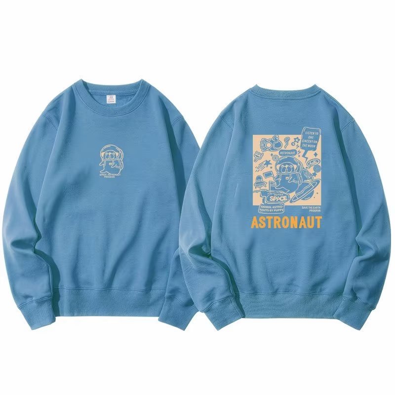 Áo Sweater Tay Dài Cổ Tròn Dáng Rộng Cỡ Lớn Thời Trang Mùa Thu Cho Nam