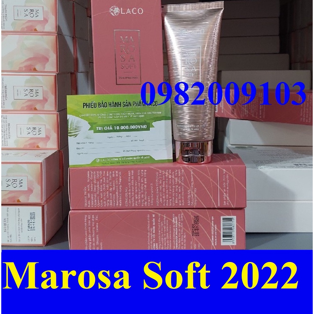 SỮA RỬA MẶT Marosa face wash LACO 100ml/5ml LACO chính hãng date mới Sữa rửa mặt DNA Marosa Soft LACO MẪU MỚI