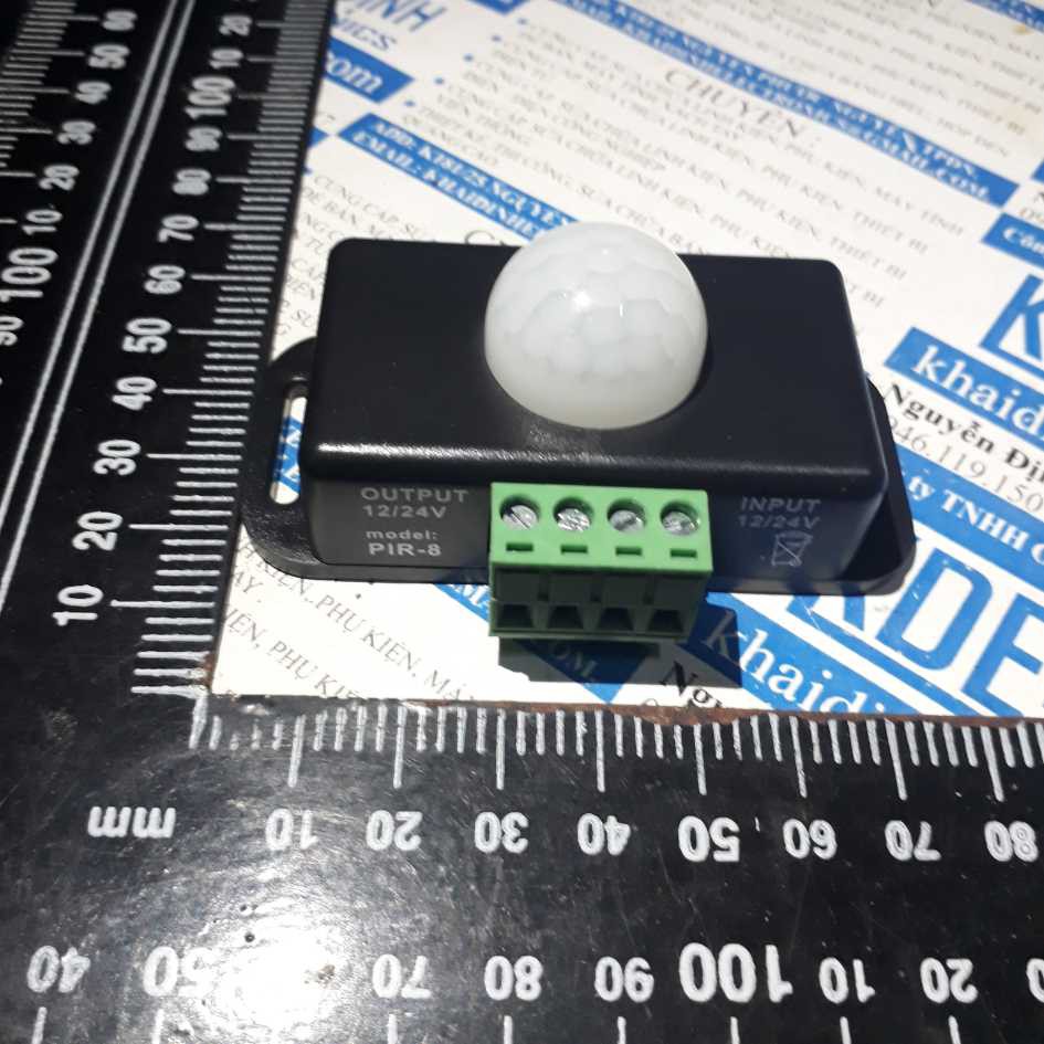 module cảm biến chuyển động, người, PIR DC12/24V,đen domino ngoài kde2654