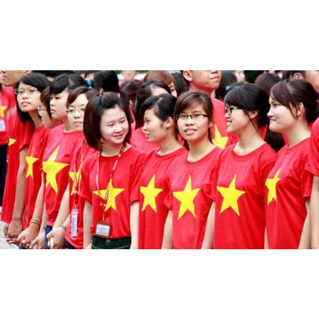Áo Thun Cờ Việt Nam Áo Cờ Đỏ Sao Vàng Chất Đẹp AD35