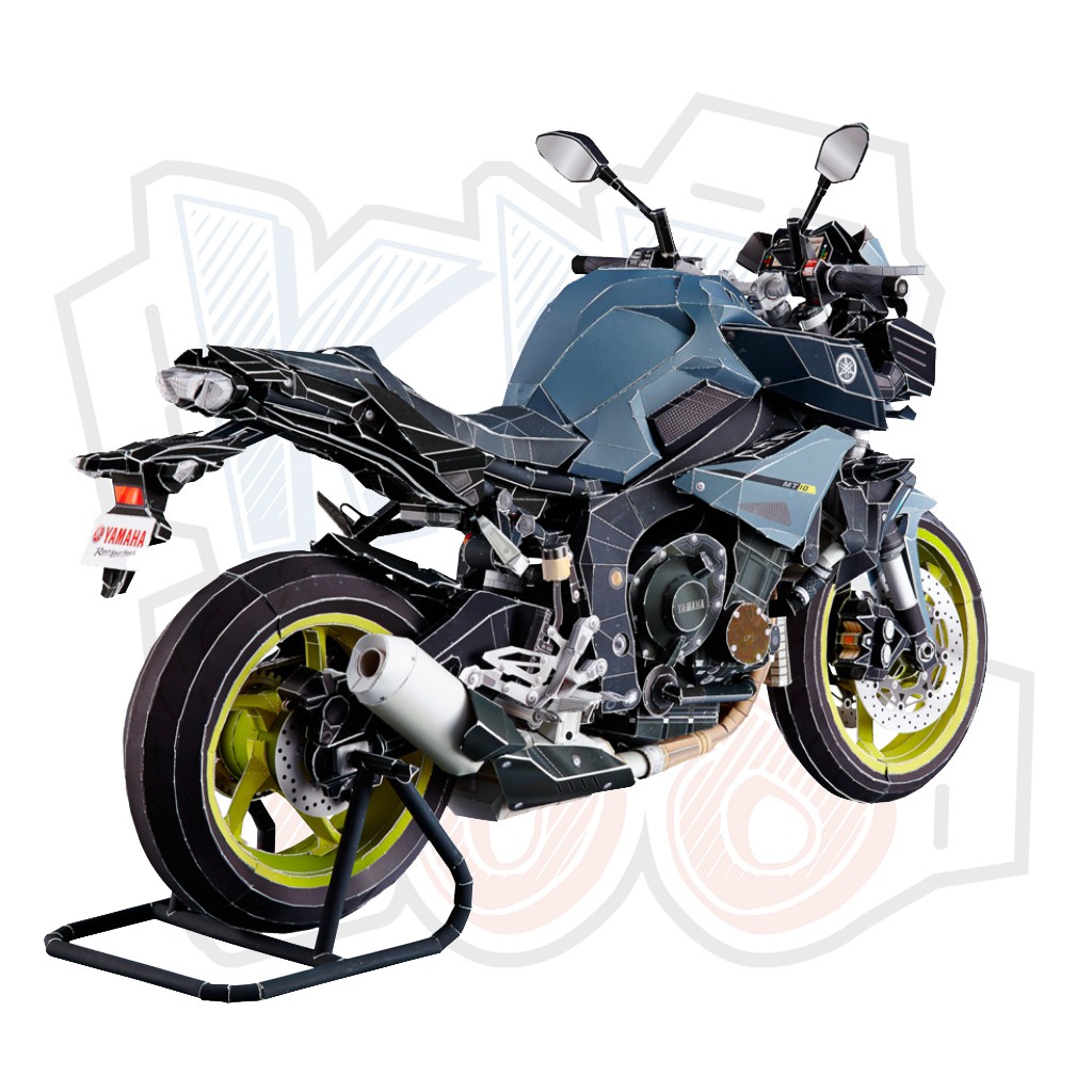 Mô hình giấy xe máy Detailed Yamaha MT-10 (FZ-10)