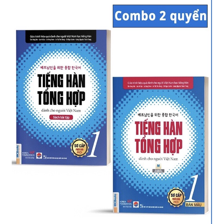 Sách Trọn Bộ Giáo Trình Tiếng Hàn Tổng Hợp Sơ Cấp 1
