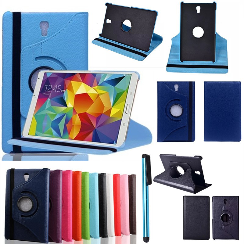 Ốp máy tính bảng chống sốc siêu mỏng bằng da có thể gập lại 360 độ cho Samsung Galaxy Tab S 8.4 SM-T700/705 | BigBuy360 - bigbuy360.vn