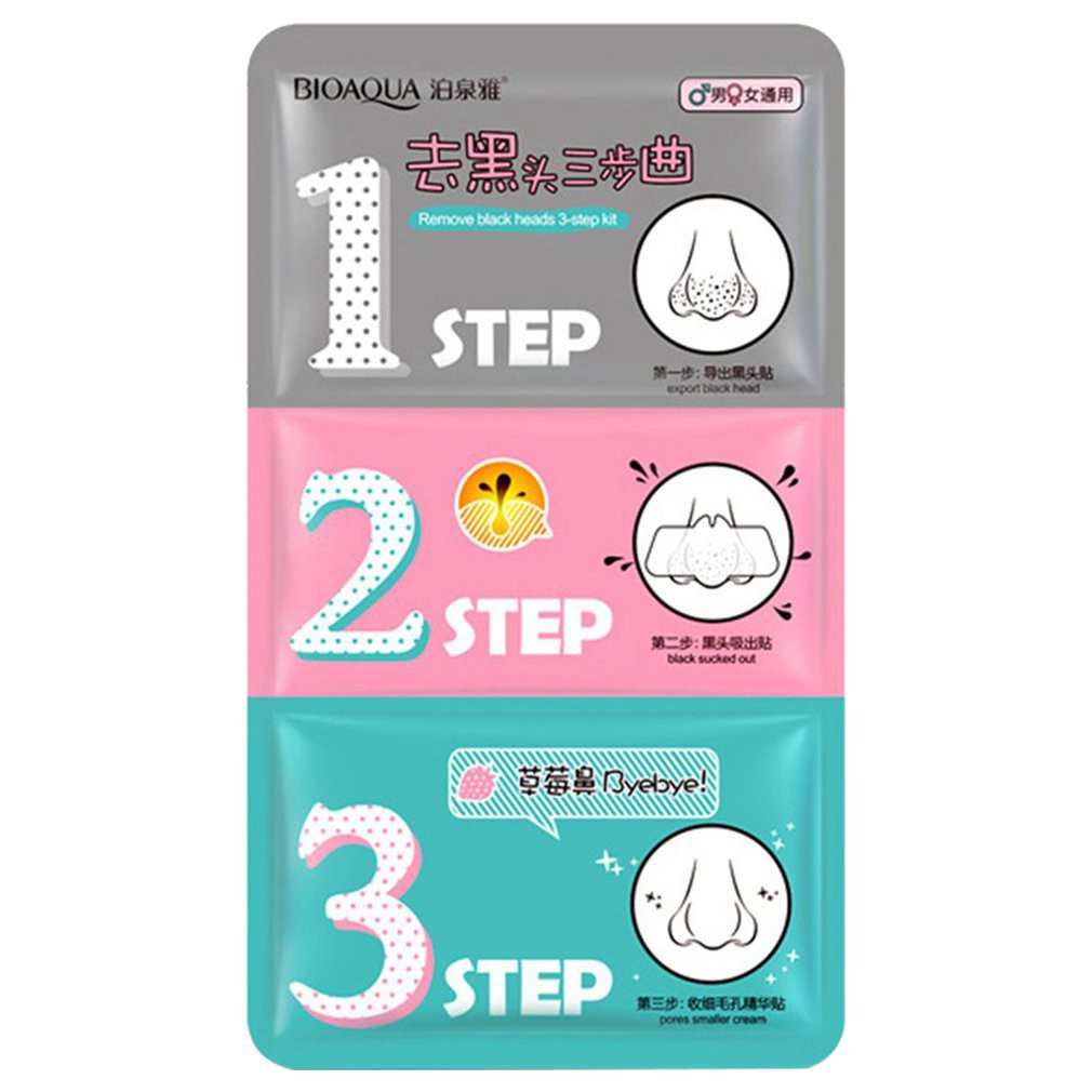 Lột Mụn Đầu Đen, Lột Mụn Mũi 3 Bước Bioaqua | BigBuy360 - bigbuy360.vn