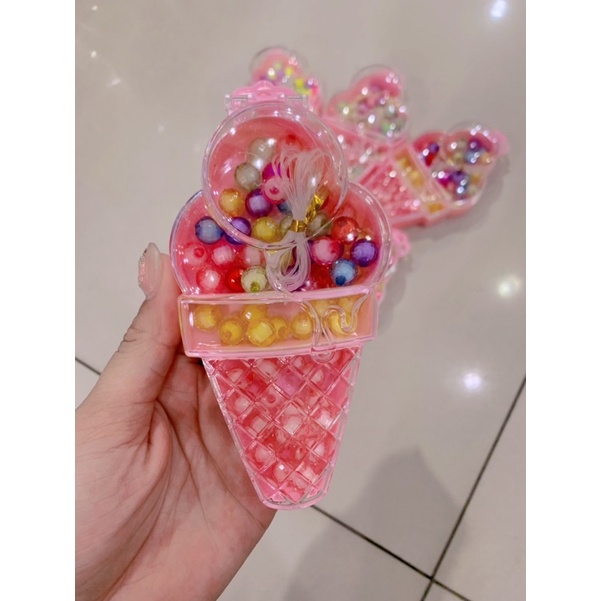 Set Phụ Kiện Xỏ Lỗ Làm Vòng Tay Đồ Công Cho Bé Gái