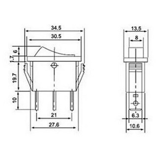 Công tắc KCD3 có đèn (15A/250V)