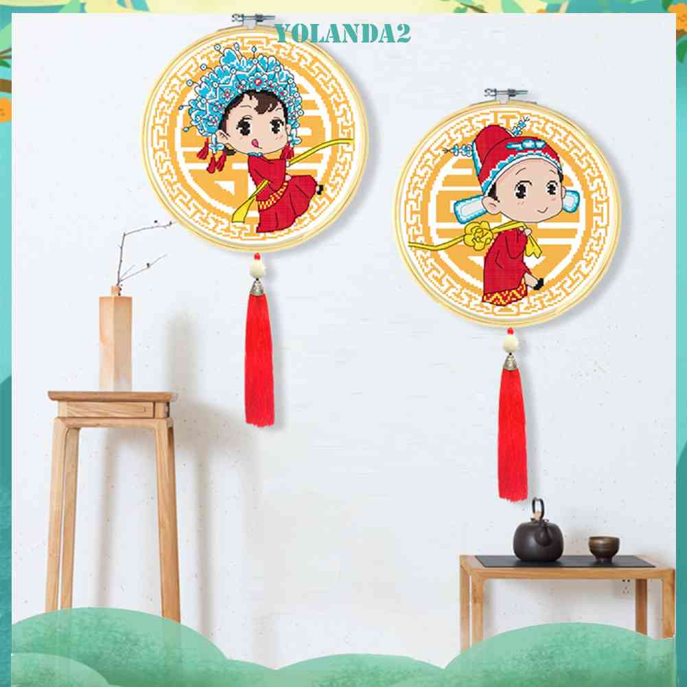Tranh Thêu Chữ Thập Hình Cô Dâu Chú Rể 11ct