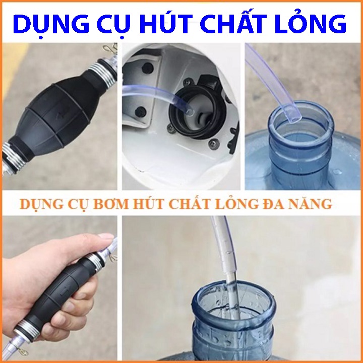 Bơm hút chất lỏng đa năng kèm 2 khóa (Dài 100cm) Dụng cụ hút nước, rượu,bia, xăng dầu