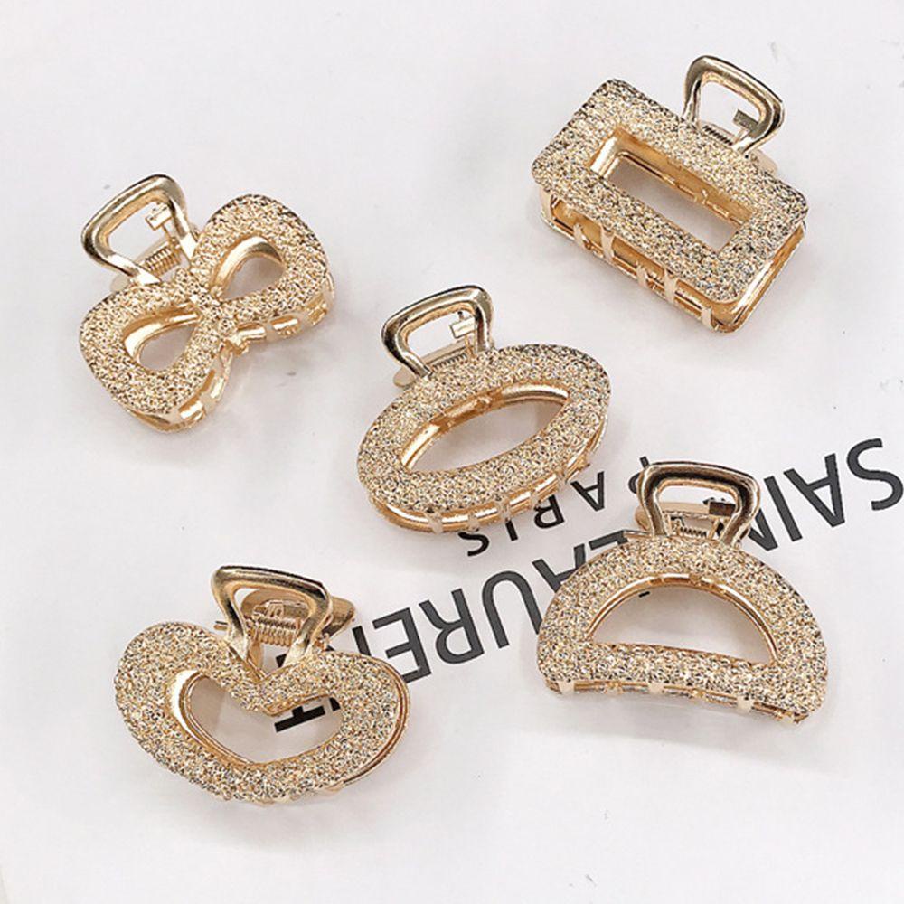 Kẹp Càng Cua Tròn Bằng Kim Loại Tinh Tế Cho Nữ
