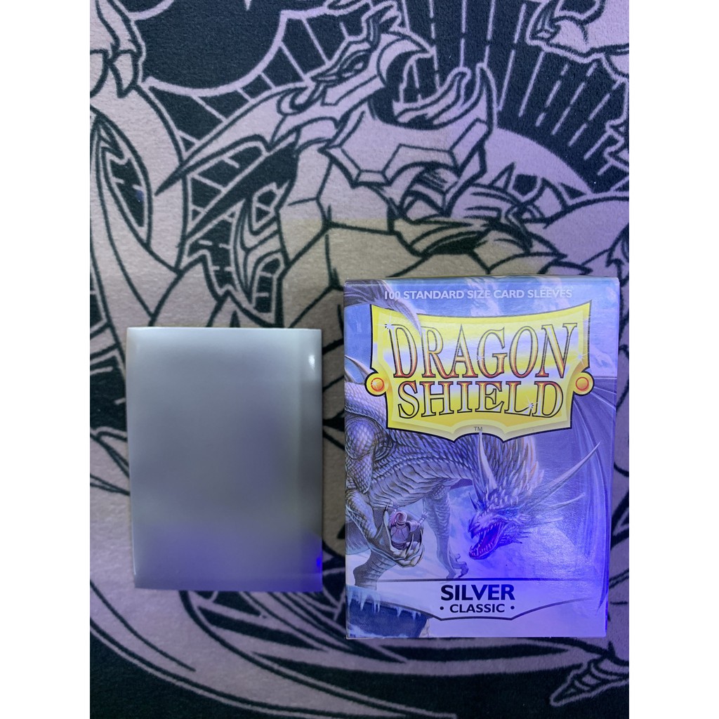 Phụ kiện Card Game Sleeve boc bài lẻ Dragon Shield Double Silver