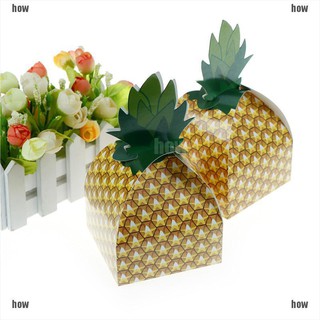 Set 12 Hộp Giấy Đựng Kẹo Hình Quả Dứa Dễ Thương