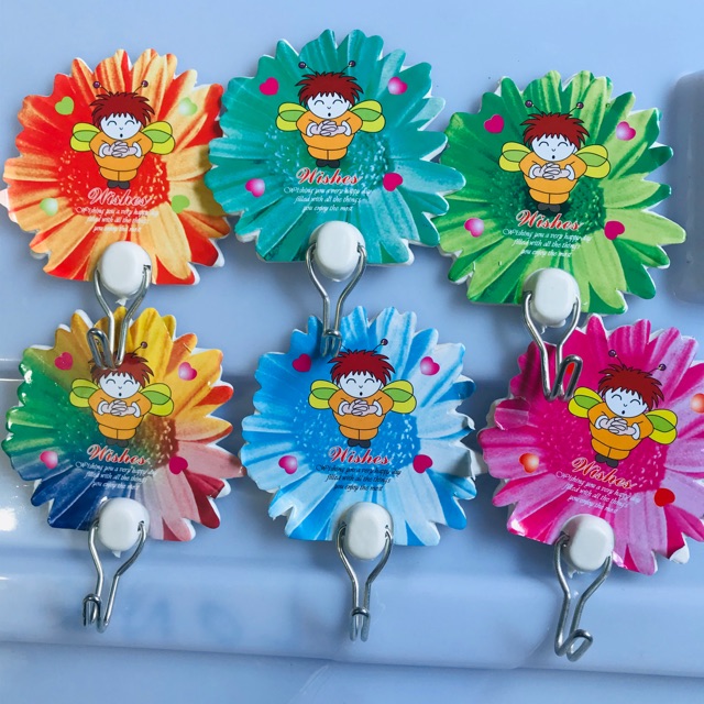 🦐Set 10 Móc dán Tường Hoa Hướng Dương (Loại Lớn, dán mọi mặt phẳng)